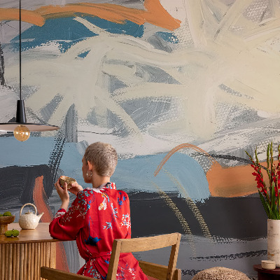 Selbstklebende Fototapete fürs Kinderzimmer Farbenfrohe Abstraktion