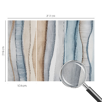 3D-Fototapete fürs Wohnzimmer Abstrakte Streifen