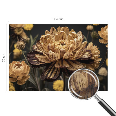 Fototapete in 3D-Optik Florale Eleganz
