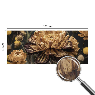 Fototapete in 3D-Optik Florale Eleganz