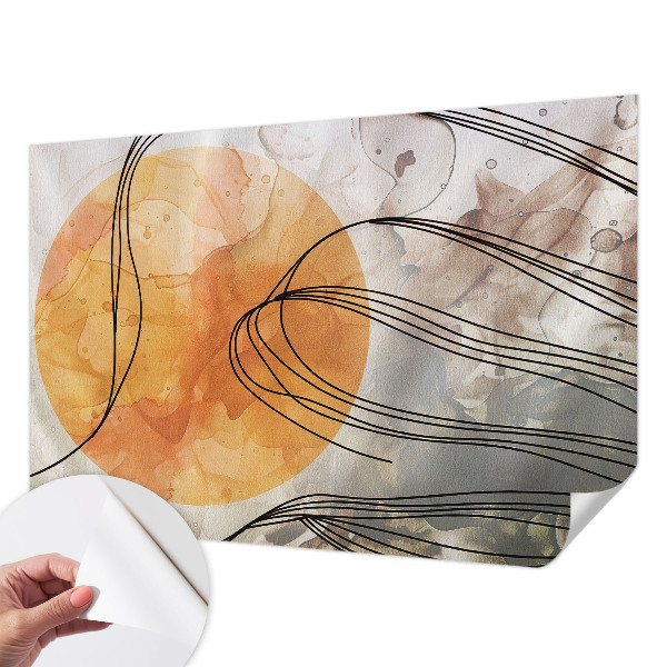 Selbstklebende Fototapete fürs Schlafzimmer Harmonische Abstraktion