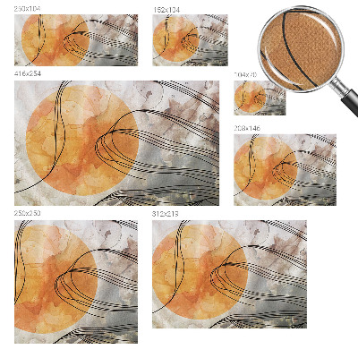 Selbstklebende Fototapete fürs Schlafzimmer Harmonische Abstraktion