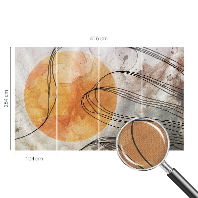 Selbstklebende Fototapete fürs Schlafzimmer Harmonische Abstraktion