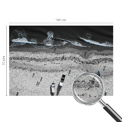 3D-Fototapete fürs Wohnzimmer Strandruhe