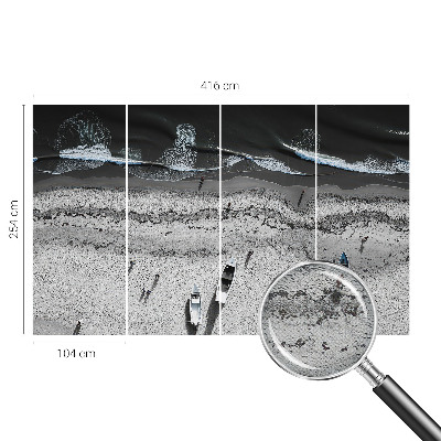 3D-Fototapete fürs Wohnzimmer Strandruhe