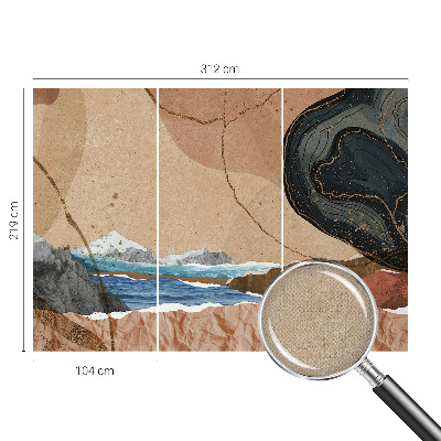 3D-Fototapete Abstrakte Landschaft