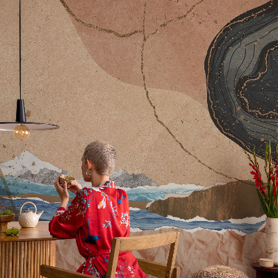 3D-Fototapete Abstrakte Landschaft