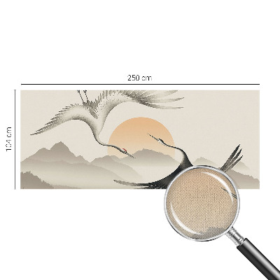 3D-Fototapete fürs Schlafzimmer Ostkräne