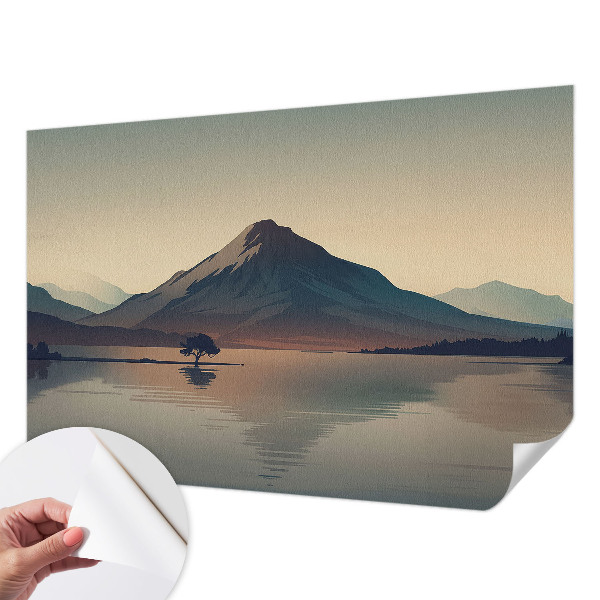 Vintage tapete Berglandschaft