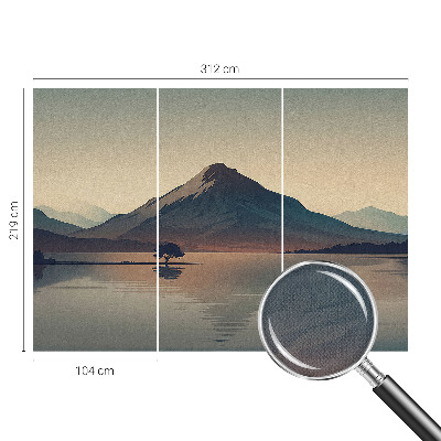 Vintage tapete Berglandschaft