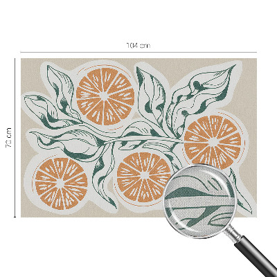 Hochwertige Bildtapete Fruchtmuster