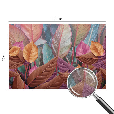 3D-Fototapete Bunte Blätter