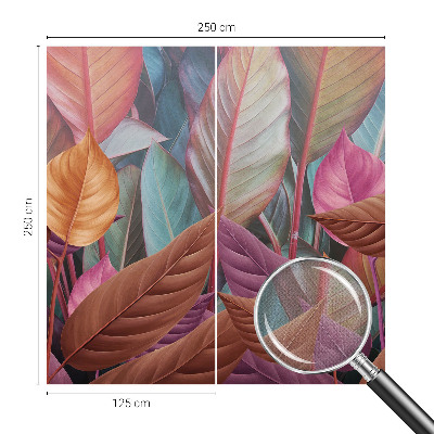 3D-Fototapete Bunte Blätter