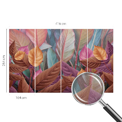 3D-Fototapete Bunte Blätter