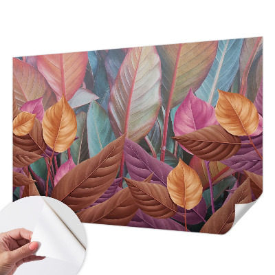 3D-Fototapete Bunte Blätter