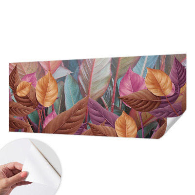 3D-Fototapete Bunte Blätter