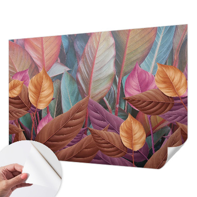3D-Fototapete Bunte Blätter