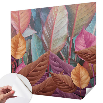 3D-Fototapete Bunte Blätter