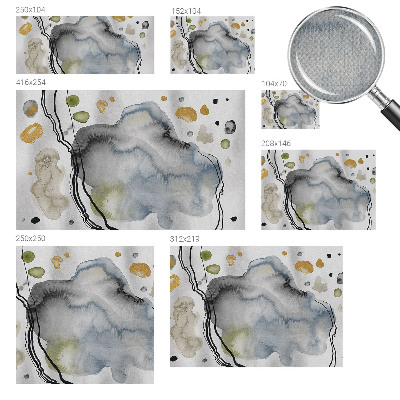 3D-Fototapete fürs Wohnzimmer Abstrakte Aquarellmalerei