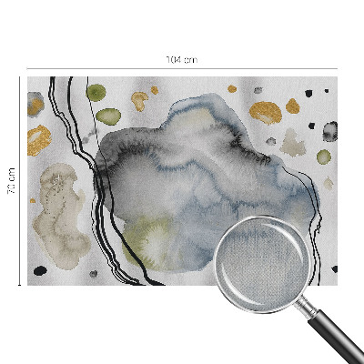 3D-Fototapete fürs Wohnzimmer Abstrakte Aquarellmalerei