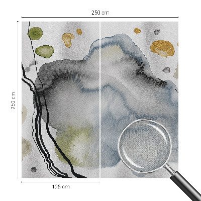 3D-Fototapete fürs Wohnzimmer Abstrakte Aquarellmalerei