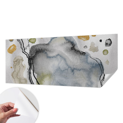 3D-Fototapete fürs Wohnzimmer Abstrakte Aquarellmalerei