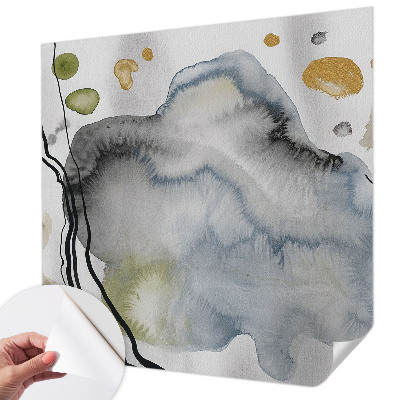 3D-Fototapete fürs Wohnzimmer Abstrakte Aquarellmalerei