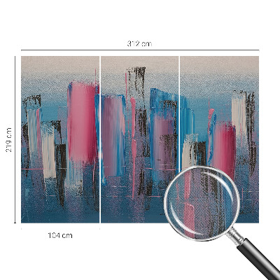 Moderne Fototapete nach Maß Abstrakte Streifen