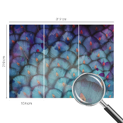 Fototapete nach Maß Bunte Federn