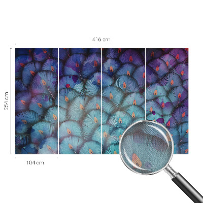 Fototapete nach Maß Bunte Federn