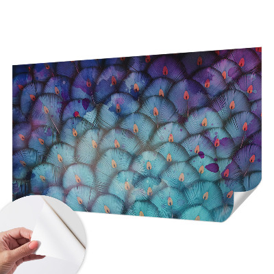 Fototapete nach Maß Bunte Federn