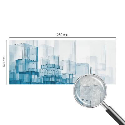 3D-Fototapete fürs Schlafzimmer Transparente Würfel