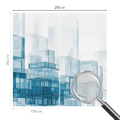 3D-Fototapete fürs Schlafzimmer Transparente Würfel