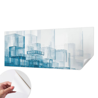 3D-Fototapete fürs Schlafzimmer Transparente Würfel