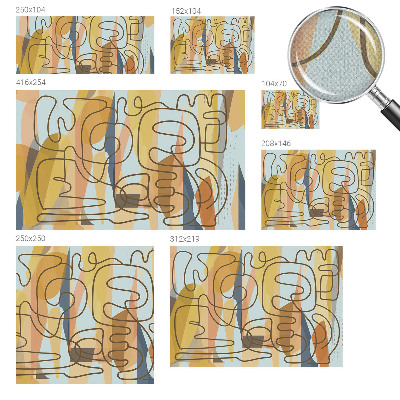 Motivtapete nach Maß Abstrakte Formen