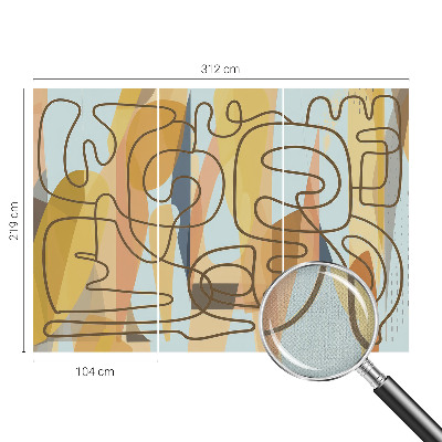 Motivtapete nach Maß Abstrakte Formen