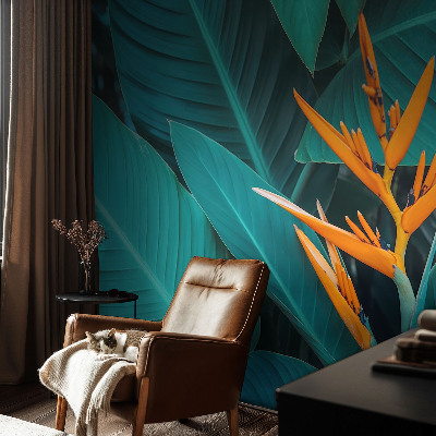 Motivtapete fürs Wohnzimmer Laubblüten