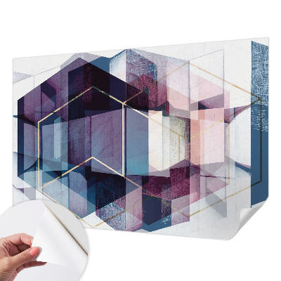 Selbstklebende Fototapete fürs Schlafzimmer Geometrische Würfel