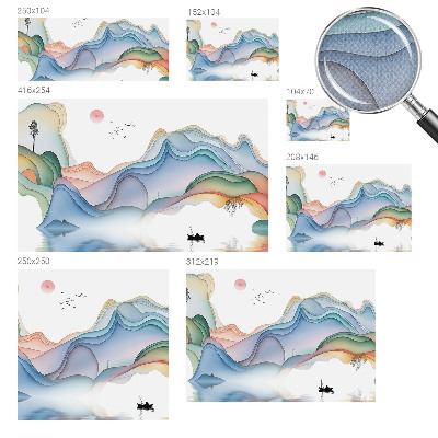 Selbstklebende Fototapete fürs Wohnzimmer Traumlandschaft