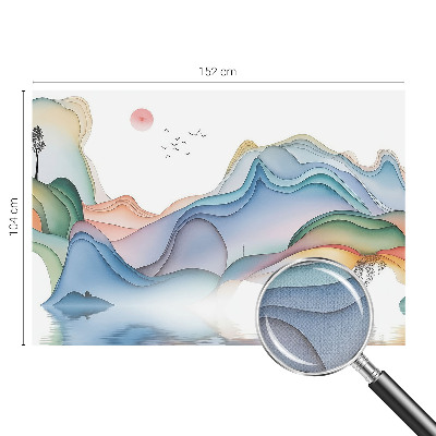 Selbstklebende Fototapete fürs Wohnzimmer Traumlandschaft