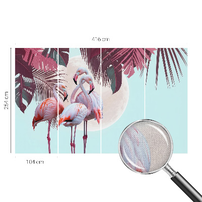 3D-Fototapete Exotische Vögel