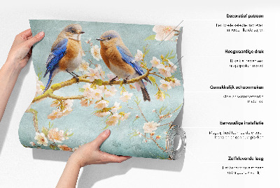 3D-Fototapete Exotische Vögel