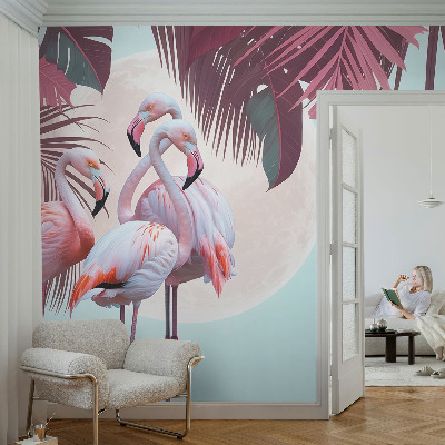 3D-Fototapete Exotische Vögel