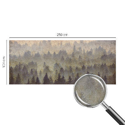 3D-Fototapete fürs Schlafzimmer Waldnebel