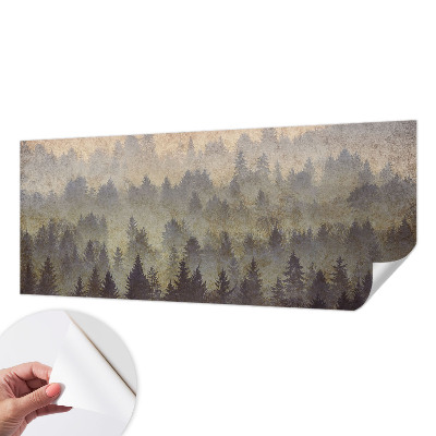 3D-Fototapete fürs Schlafzimmer Waldnebel
