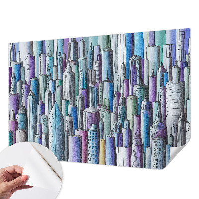 Fototapete nach Maß Wolkenkratzer der Stadt