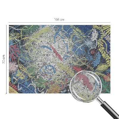 Motivtapete fürs Wohnzimmer Pflanzenwirbel