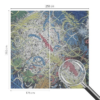 Motivtapete fürs Wohnzimmer Pflanzenwirbel