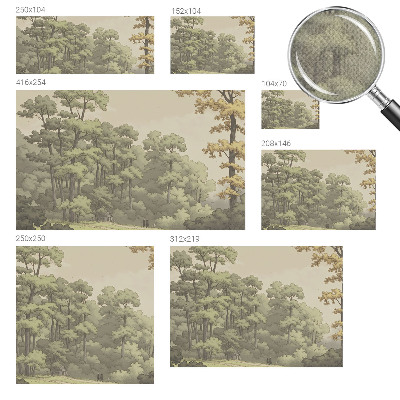 Vintage tapete Waldidylle