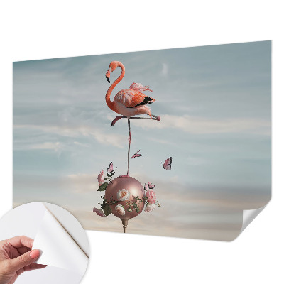 Selbstklebende Fototapete Eleganter Flamingo